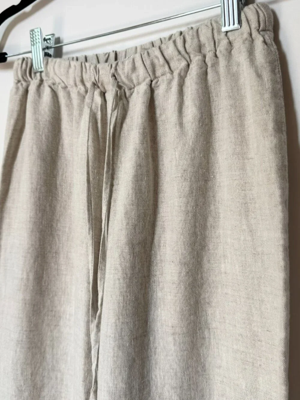 Reformation Olina Linen Pants Oatmeal XS